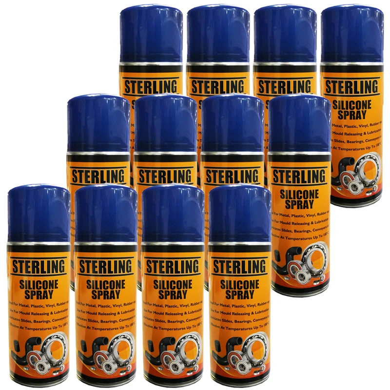 Silicone Grasso Spray Aerosol 400ml - Scatola da 12 Lattine