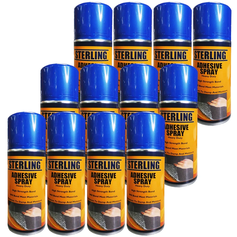 Spray adesivo per impieghi gravosi 400 ml - Scatola da 12 lattine