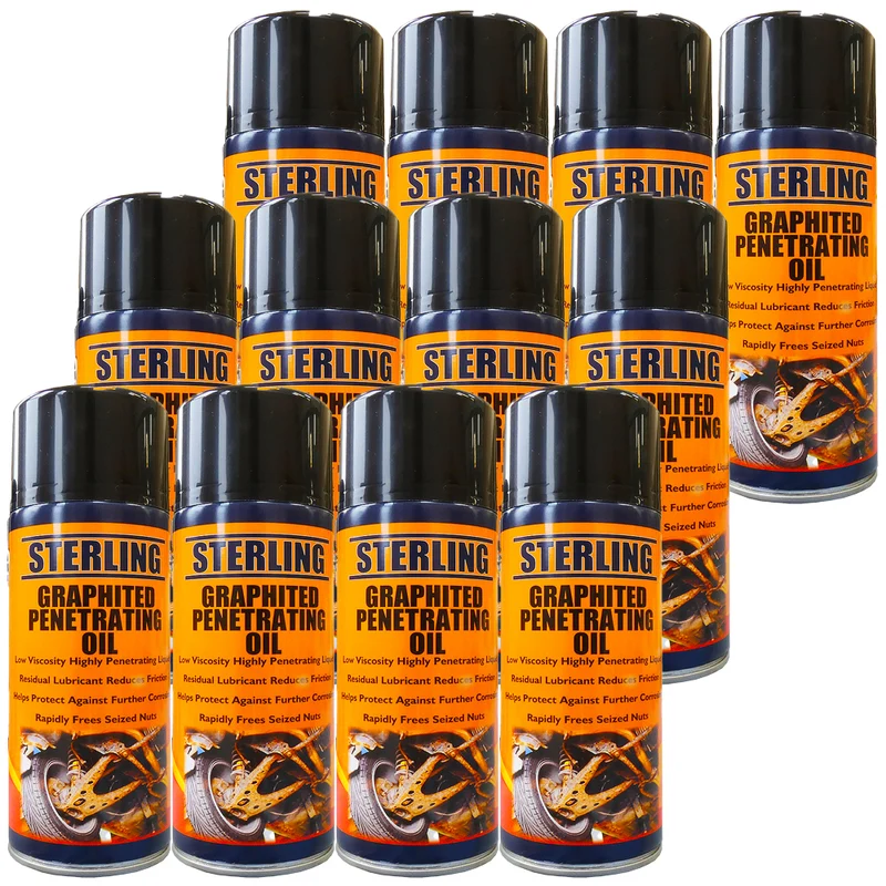 Olio Penetrante Grafitato Spray 400ml - Scatola da 12 Lattine