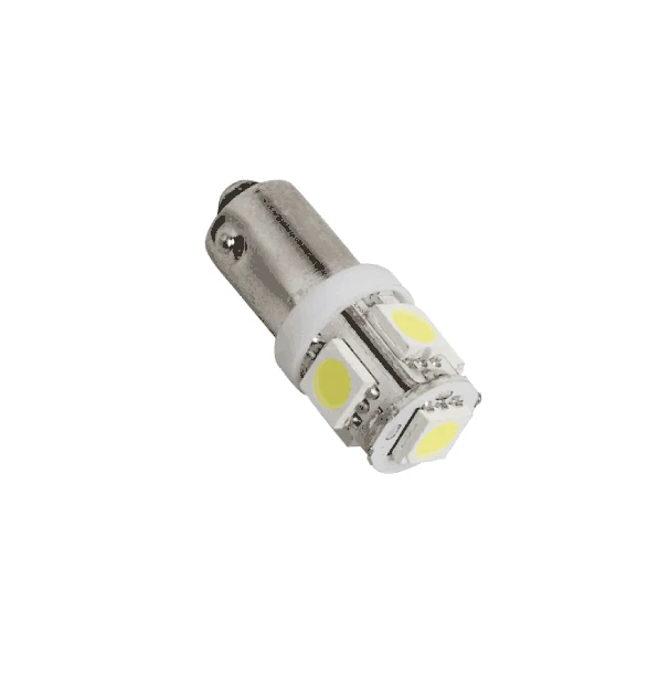 Lampadine LED per auto 12v Ba9, 5 LED sostituiscono 233 (T4W) Confezione da 2