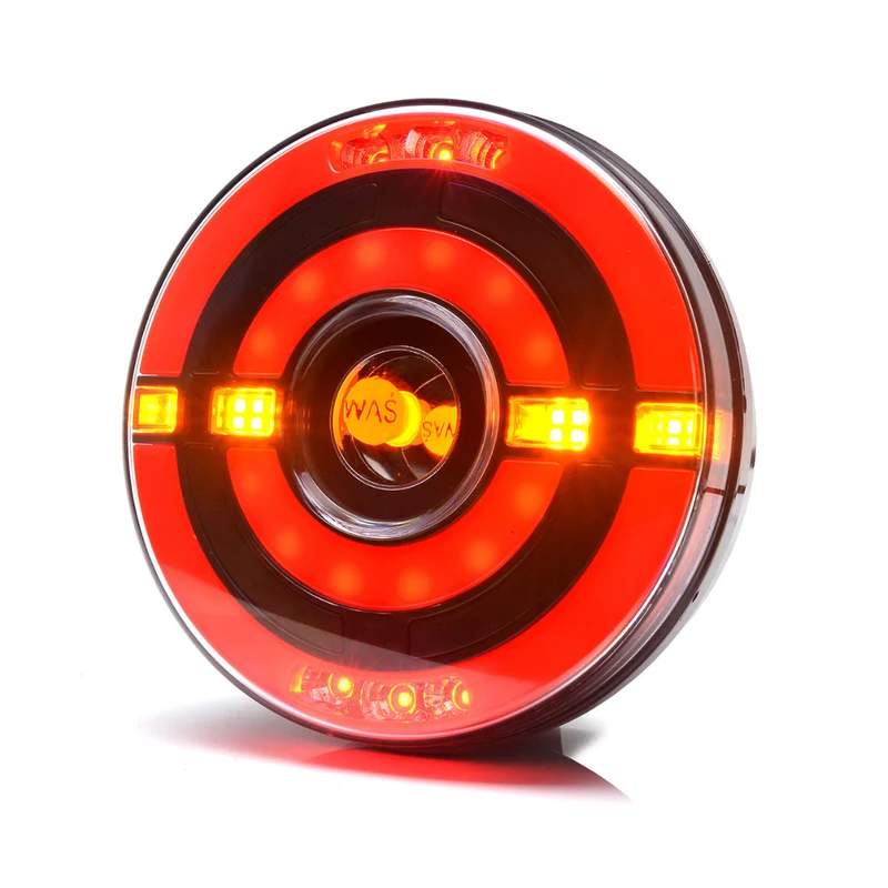 Luce posteriore al neon rotonda W208 con indicatore di direzione statico