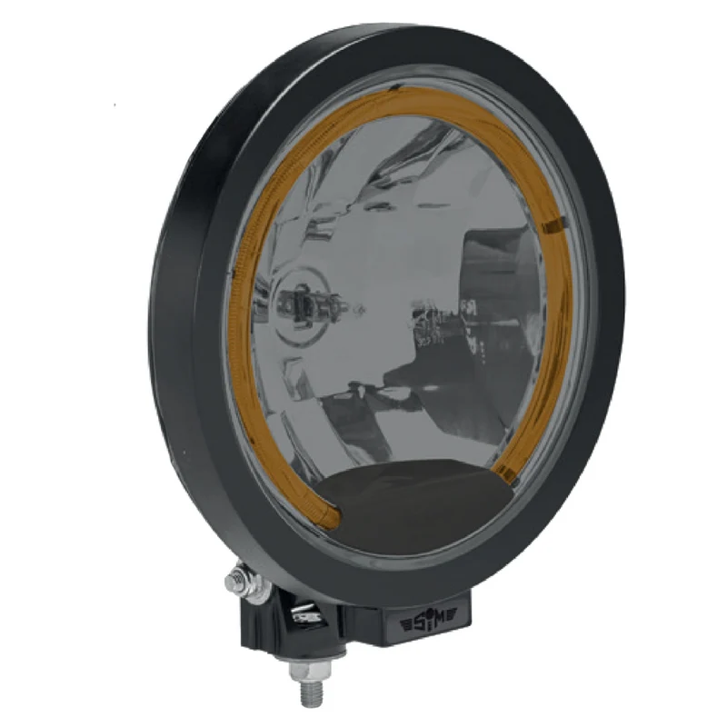 SIM 3227 Faro di guida rotondo con LED Halo / 9" Black Edition