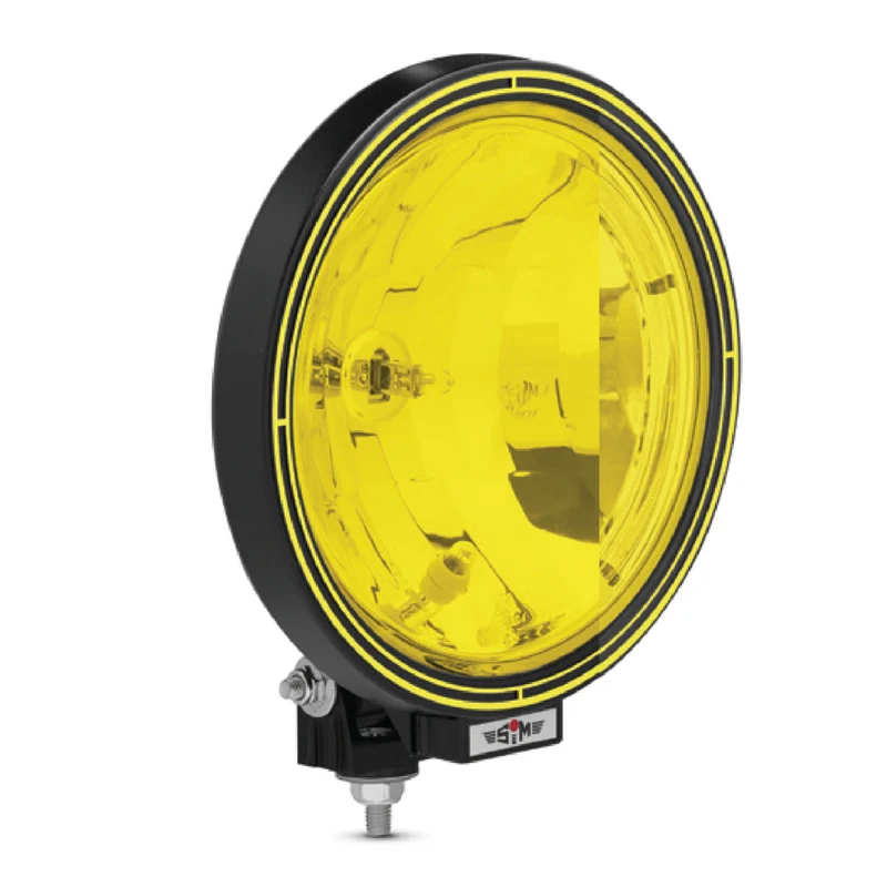 Lampada di guida SIM con lampadina rotonda e luce di parcheggio / Edizione gialla da 9"