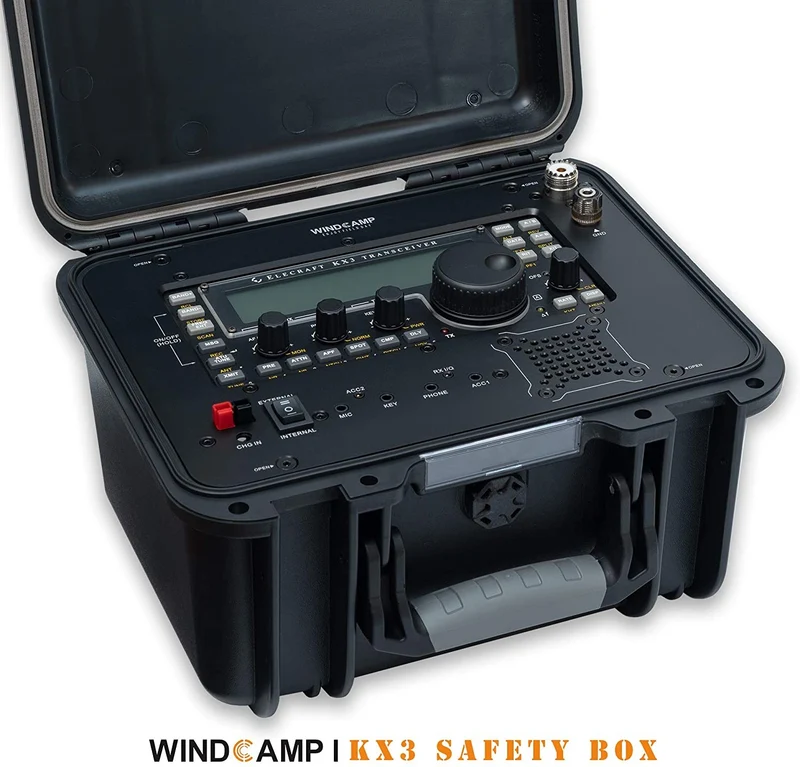 Windcamp Safety Portable Box + Battery Case for Elecraft KX3 QRP