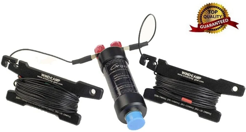 Windcamp Gipsy - Antenna dipolo 5-50 MHz orizzontale portatile per QRP e QRO fino a 100W