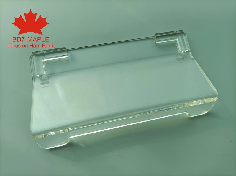 Windcamp Base supporto in plexiglass per IC-705 QRP, trasparente