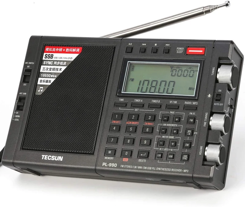 TECSUN PL-990X versione europea, ricevitore professionale 01-30 Mhz all mode