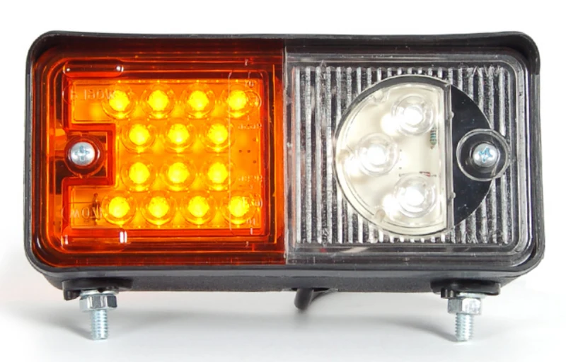 Indicatore LED anteriore multifunzione WS 489 con luce di posizione bianca