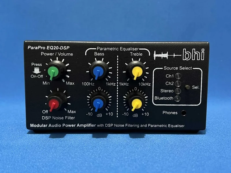 bhi ParaPro EQ20-DSP Unità di cancellazione del rumore con audio da 20 W ed equalizzazione parametrica