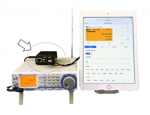 AR-DV1 TAI - Interfaccia dell'app per tablet per iOS e Android