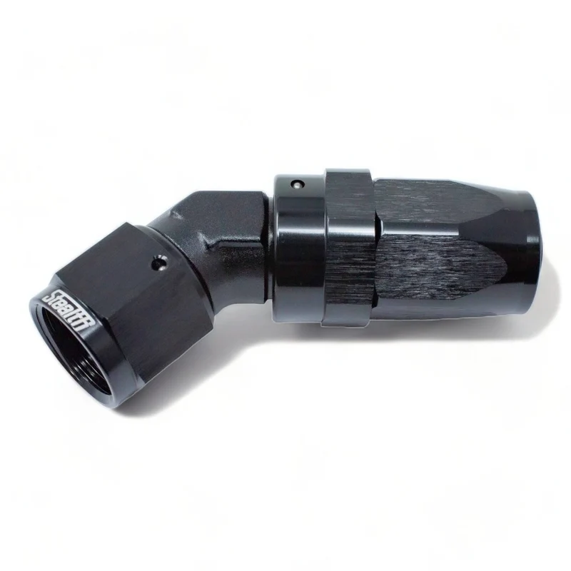 STEALTH NX-SERIES - Cruscotto con angolo di blocco di 45 gradi/raccordo AN ruotabile per nitrile/NBR (tutte le dimensioni/alluminio)