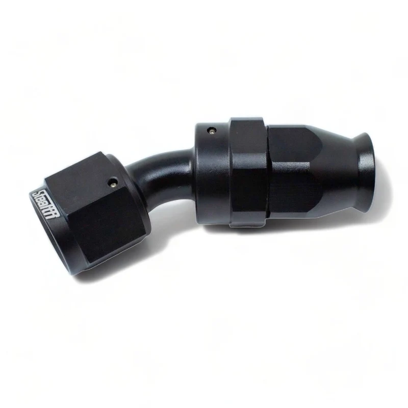 STEALTH TX-SERIES - Cruscotto a 30 gradi/raccordo AN ruotabile per PTFE (tutte le dimensioni/alluminio)