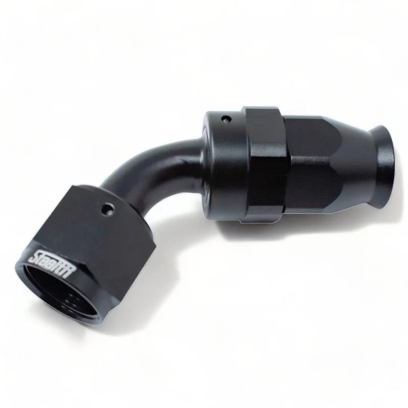 STEALTH TX-SERIES - Cruscotto a 60 gradi/raccordo AN ruotabile per PTFE (tutte le dimensioni/alluminio)