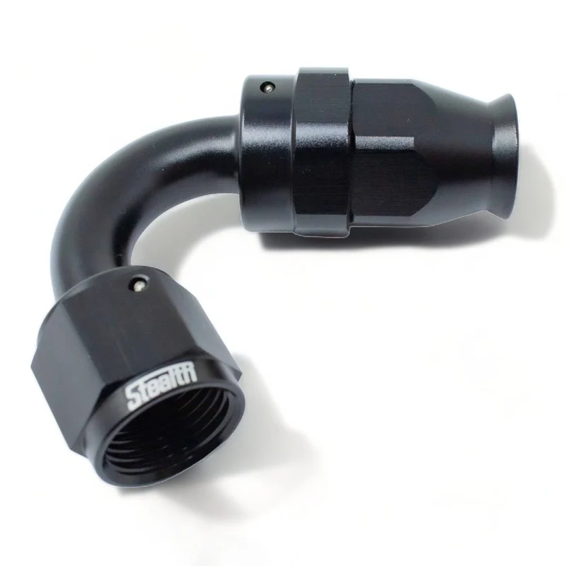 STEALTH TX-SERIES - Cruscotto a 120 gradi/raccordo AN ruotabile per PTFE (tutte le dimensioni/alluminio)
