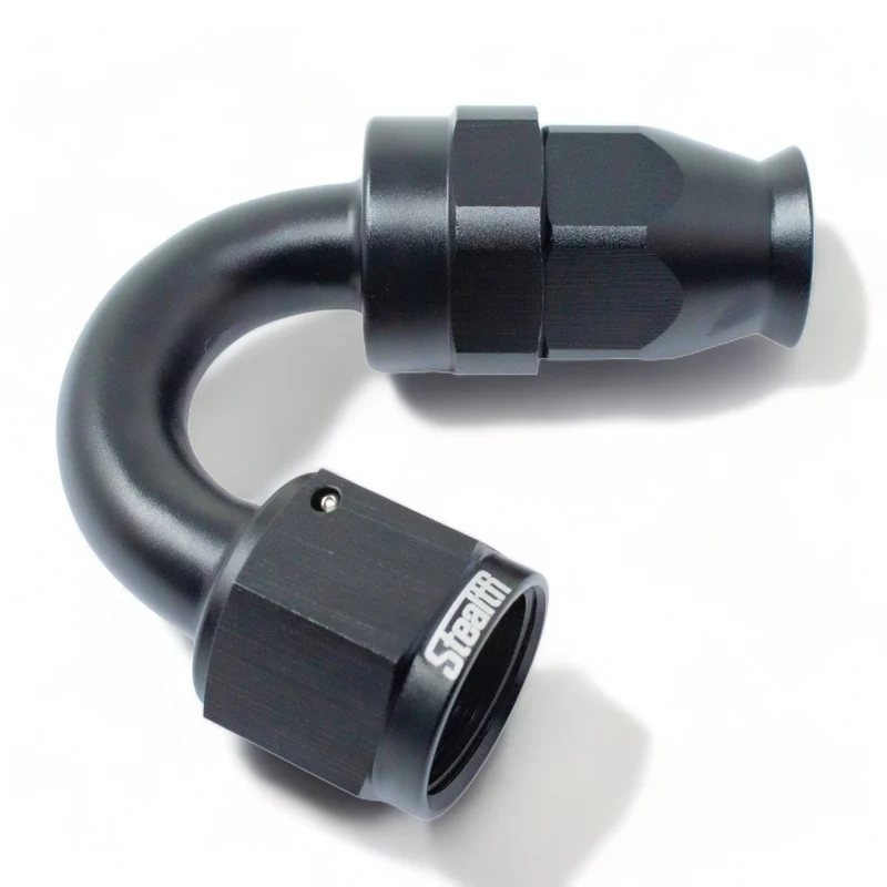 STEALTH TX-SERIES - Cruscotto a 150 gradi/raccordo AN ruotabile per PTFE (tutte le dimensioni/alluminio)