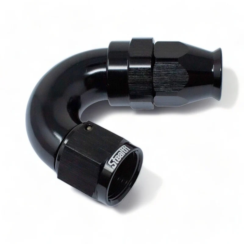 STEALTH TX-SERIES FF - raccordo da 150 gradi/AN a flusso totale ruotabile per PTFE (tutte le dimensioni/alluminio)