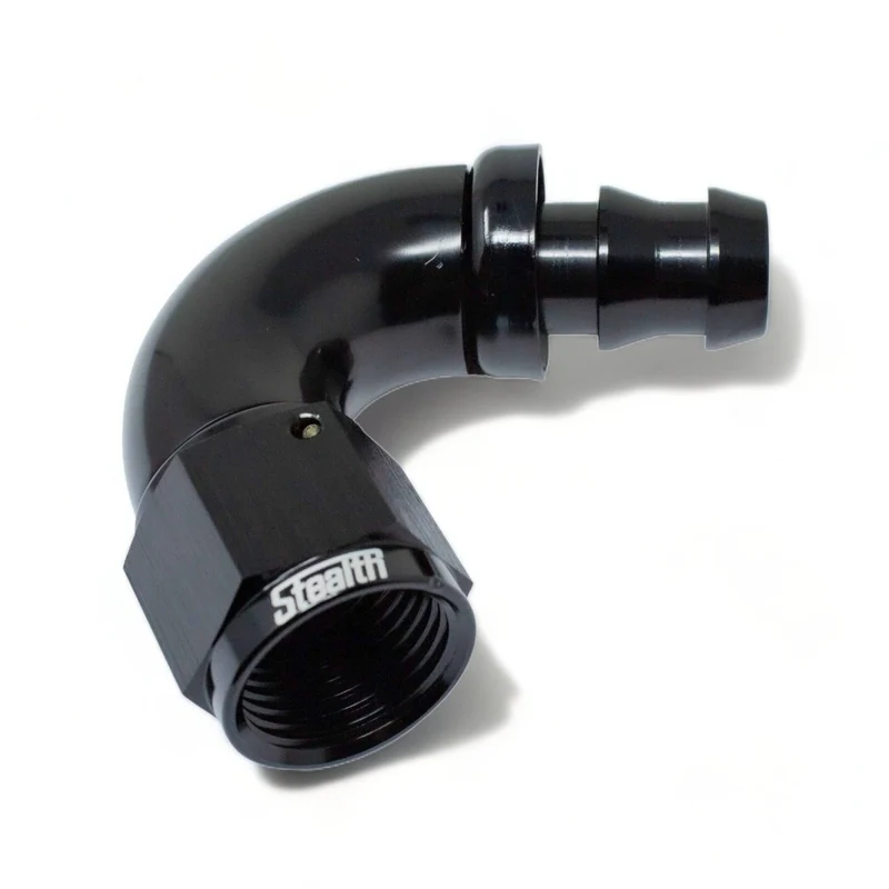 STEALTH PX-SERIES FF - Cruscotto a pressione di 120 gradi/raccordo AN ruotabile per nitrile/NBR (tutte le dimensioni/alluminio)