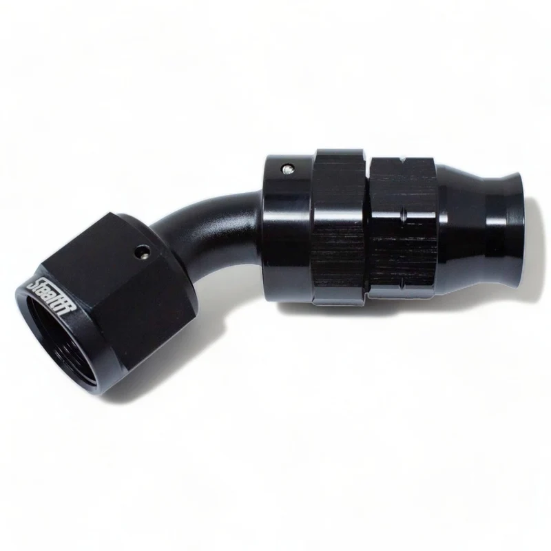STEALTH HLX-SERIES - Cruscotto a 45 gradi/raccordo AN ruotabile per tubi in alluminio (tutte le dimensioni/alluminio)