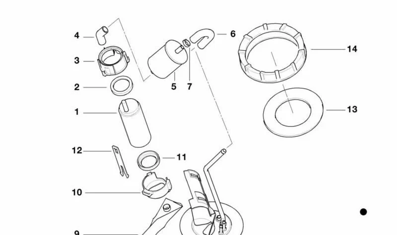 Junta de depósito de combustible Ø99 mm OEM 16142347285 para motos BMW K1200RS, K1200LT y K1200GT. Original BMW Motorrad