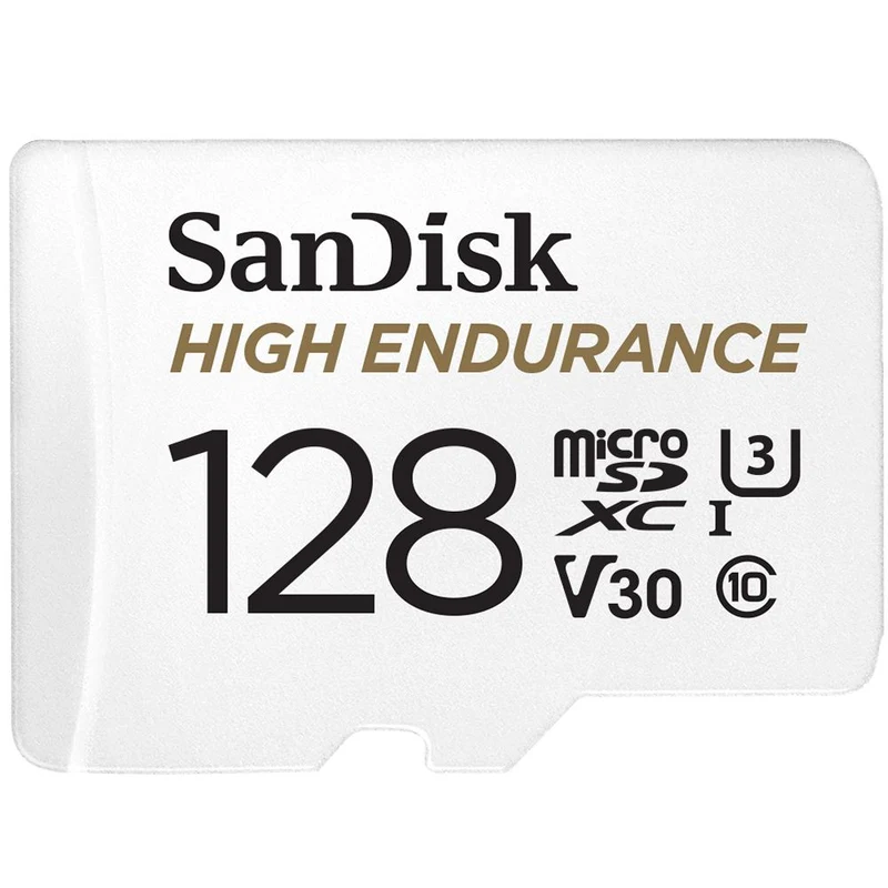 Sandisk 128gb High Endurance U3 V30 microSD kaart