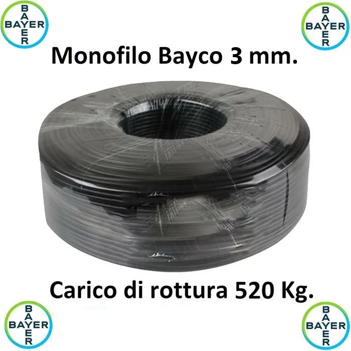 Bayco Ø 3 mm, bobina da 100 Metri | Poliammide Monofilamento Bayer| HamRadioShop