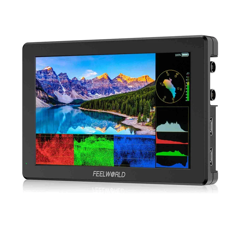 FEELWORLD T7S PRO Monitor per fotocamera DSLR da campo in alluminio da 7 pollici e 2000 nit, ultra luminoso, 3G SDI 4K HDMI 60