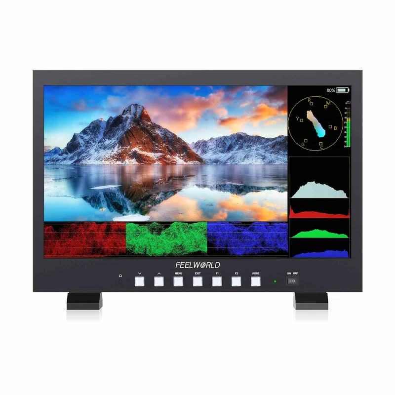 Monitor broadcast FEELWORLD FVM215-1000 da 21.5 pollici, 1000 nit, Full HD IPS 4K60Hz, HDMI 3G-SDI