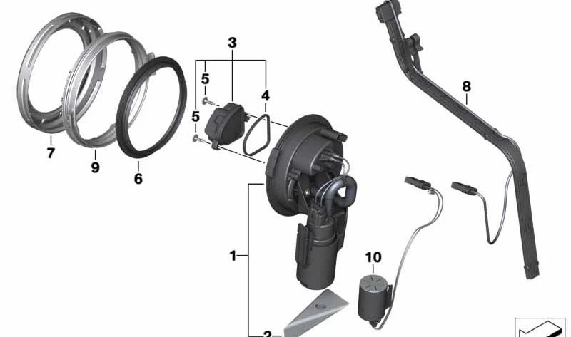 Junta preformada OEM 16147722876 para motos BMW R1200GS, R1200GS Adventure, R1200RT, R1200R, R1200ST, R1200S, K1200S, K1300S, S1000RR, F800GS, F700GS… y más. Original BMW Motorrad.