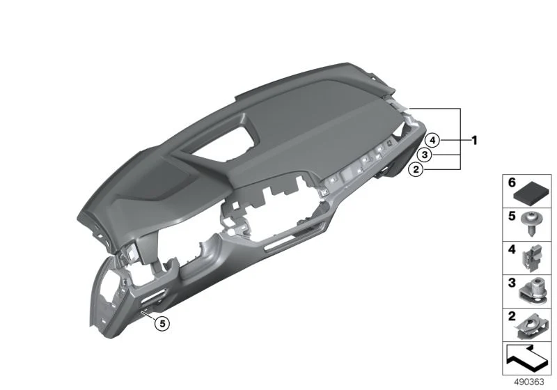 Tablero de instrumentos Sensatec negro/beige para dirección izquierda OEM 51459471878 para BMW X5 G05. Original BMW