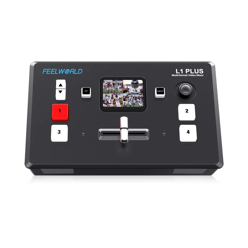 FEELWORLD L1 PLUS Mixer video multicamera Switcher 2" Touch Controllo PTZ Ingresso 4K Live Streaming