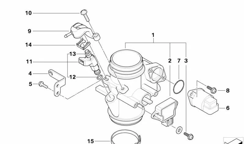 Válvula de inyección de combustible OEM 13711342366 para motos BMW F 650 GS, F 650 GS Dakar, F 650 CS, R 1150 GS, R 1150 R, R 1200 C, R 1100 S... y más. Original BMW Motorrad.