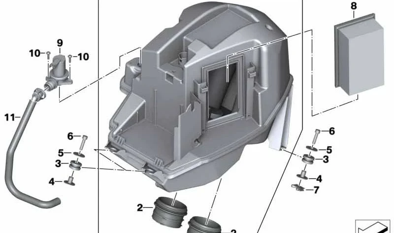 Manguito de goma OEM 13717672606 para motos BMW K1200 S, K1300 S, K1200 R, K1300 R, K1200 GT, F800 S, F800 ST, F800 GT, F800 R… y más. Original BMW Motorrad