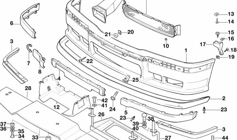Tuerca insertable OEM 51112252200 para BMW Serie 3 E36 316i, 318i, 318is… y más. Original BMW