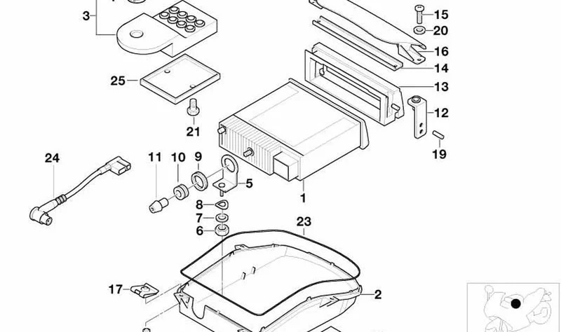 Radio CD ECE OEM 65127707657 para motos BMW K 1200 LT, K 1200 RS y R 1200 CL. Original BMW Motorrad