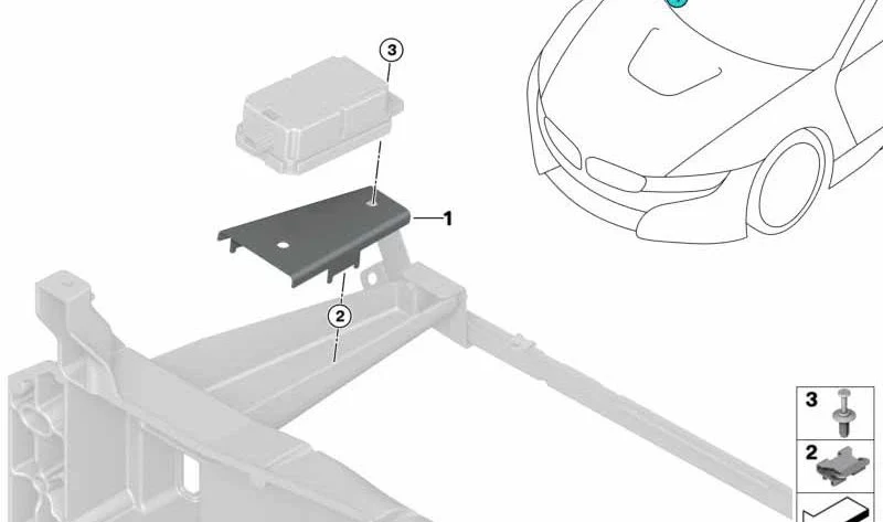 Clip elástico para panel de puerta delantera OEM 51353448469 para BMW X1 E84, X3 E83, Z4 E89, i8 I15 y MINI Countryman R60, Paceman R61. Original BMW y MINI