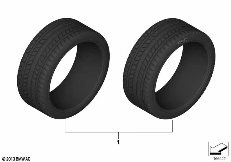 Neumático de verano Bridgestone Potenza S005 235/35 R19 91Y OEM 85452729324 para BMW Serie 1 F40, Serie 2 Gran Coupé F44 y MINI Clubman F54 LCI. Original BMW y MINI
