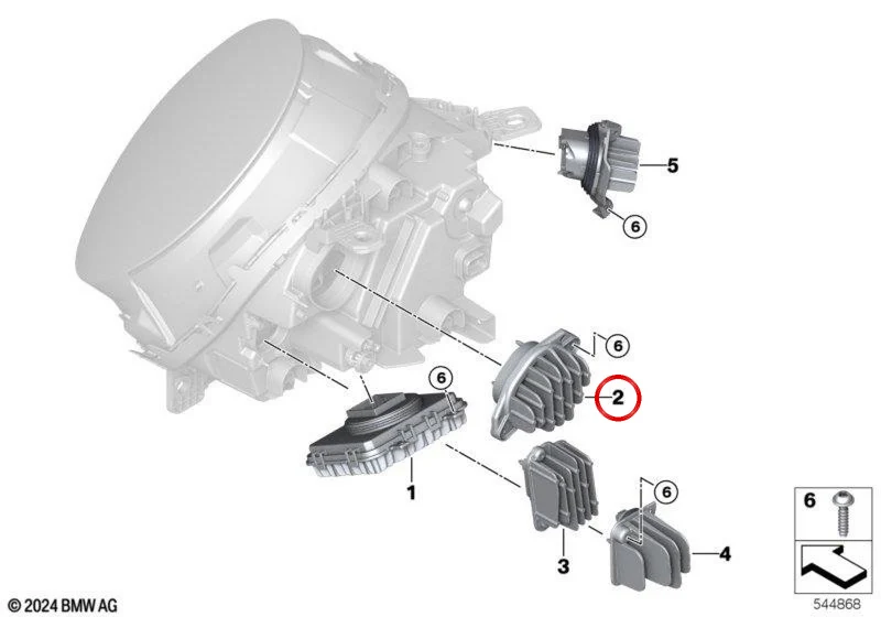 Módulo LED de intermitente y luz diurna OEM 63115B34B07 para MINI Cooper E, Cooper SE y JCW E J01. Original MINI