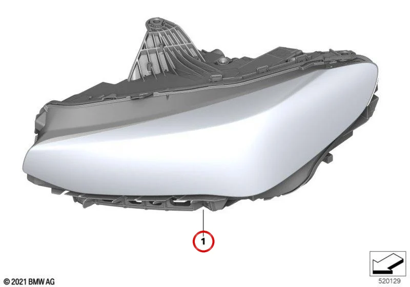 Faro delantero LED AHL izquierdo OEM 63115A431C5 para BMW Serie 2 Active Tourer U06 216i, 218i, 218d, 220d. Original BMW