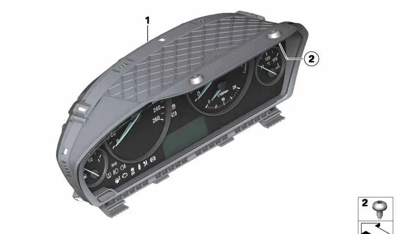 Cuadro de instrumentos KMH OEM 62108718249 para BMW Serie 4 F32, F33 y F36 Gran Coupé, incluidos LCI. Original BMW