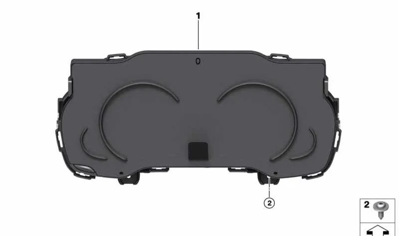Cuadro de instrumentos con velocímetro MPH OEM 62105A59666 para BMW Serie 5 G30/G31, Serie 6 G32, Serie 7 G11/G12, X3 G01, X4 G02. Original BMW