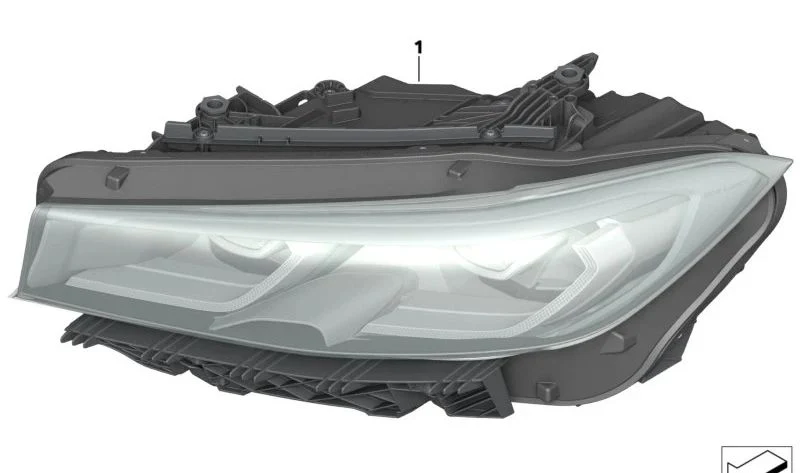 Faro LED delantero izquierdo OEM 63115A4F763 para BMW Serie 3 G20 LCI, G28 LCI, i3L G28. Original BMW.