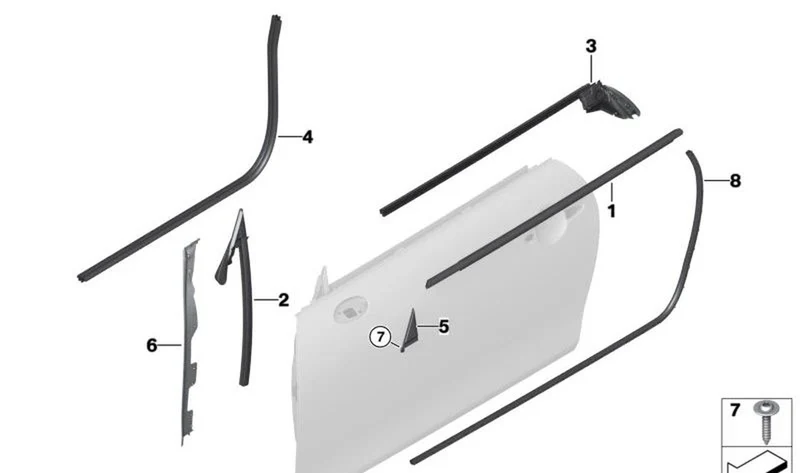 Faldón angular derecho OEM 51337299988 para MINI F56, F57, F66, F67... y más. Original MINI.