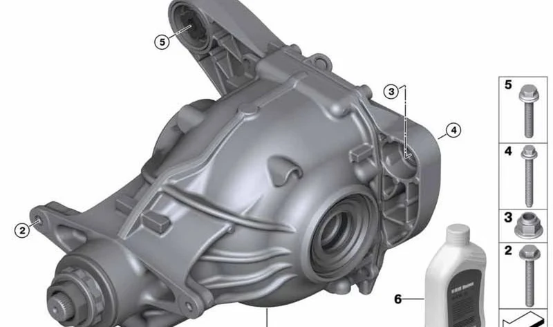 Diferencial trasero OEM 33109846366 para BMW Serie 5 G30, G31 y Serie 7 G11, G12. Original BMW.