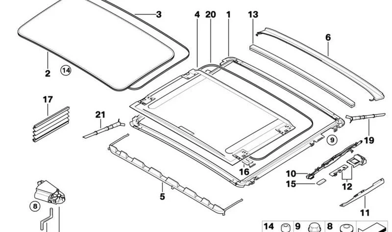 Manivela de accionamiento de emergencia OEM 54107199321 para BMW Serie 1 E81 E82 E87, Serie 3 E90 E92 y MINI Cabrio F57 F67... y más. Original BMW y MINI.