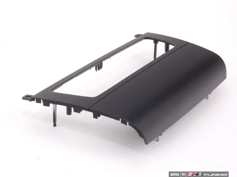 Adorno del soporte funcional central salpicadero OEM 51456976846 para BMW Serie 1 E81, E82, E87 LCI, E88. Original BMW.