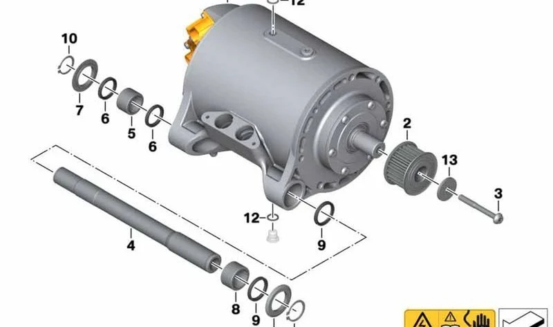 Anillo obturador SD28X35X4 OEM 33358544914 para motos BMW C evolution K17 (2014-2020). Original BMW Motorrad.