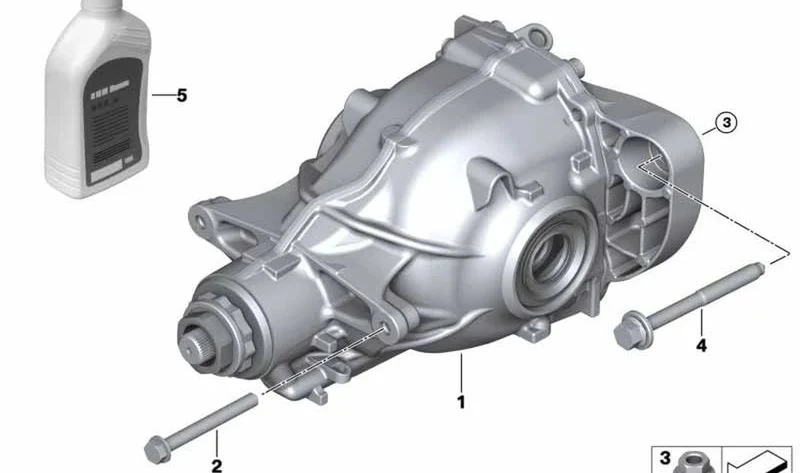 Diferencial trasero OEM 33109846351 205AL I=3,73 para BMW X3 G01, X3 G01 LCI sDrive20i, X3 20i 1.6. Original BMW.