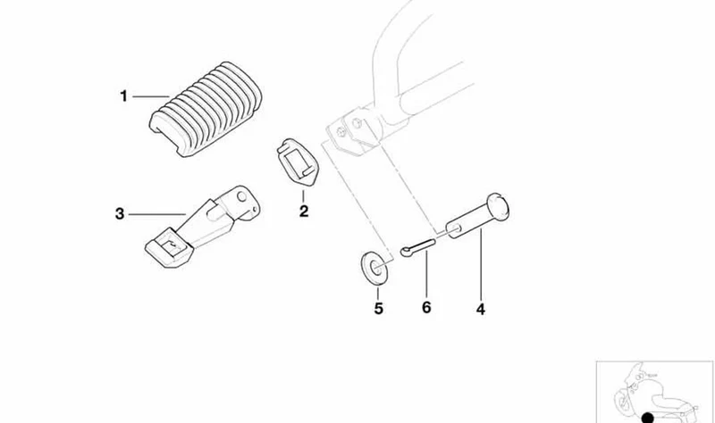 Arandela de tope derecha OEM 46717687108 para motos BMW R 1200 GS, R 1250 GS, R 1200 RT, R 1250 RT, K 1600 GT, K 1600 GTL, S 1000 XR... y más. Original BMW Motorrad
