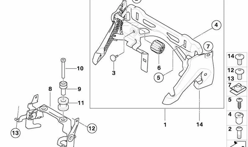 Soporte delantero del depósito de combustible OEM 16117677806 para motos BMW K 1200 S y K 1300 S. Original BMW Motorrad.