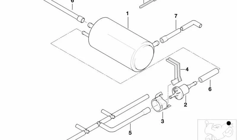 Soporte de válvula de ventilación OEM 13901734443 para motos BMW R1200GS, R1250GS, R1200RT, R1250RT, S1000RR, F800GS, G310GS... y más. Original BMW Motorrad
